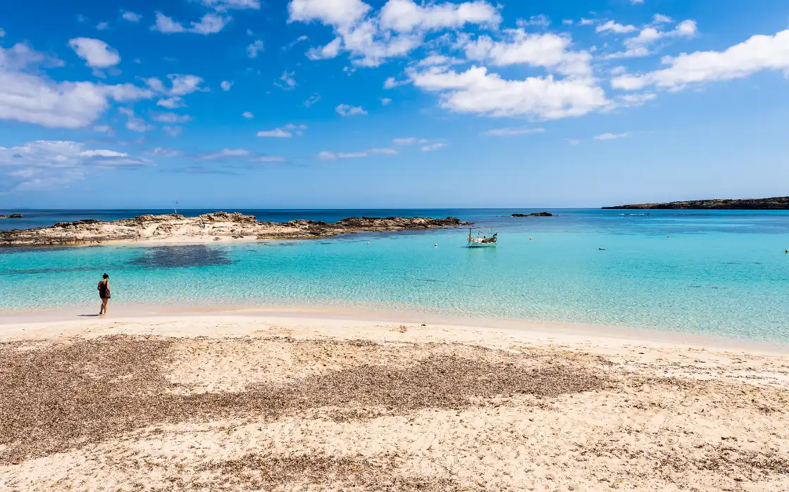 Playa de Es Pujols en Formentera