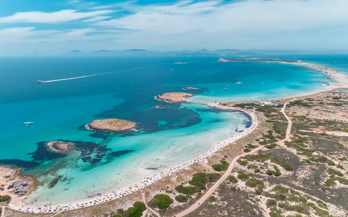 Playa de Ses Illetes en Formentera