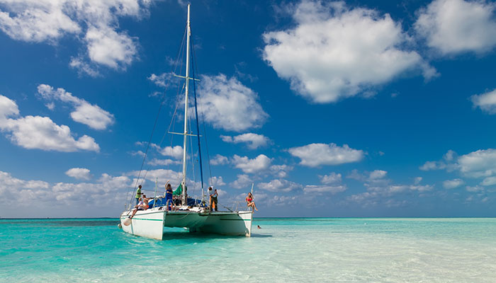 Catamarán en Formentera