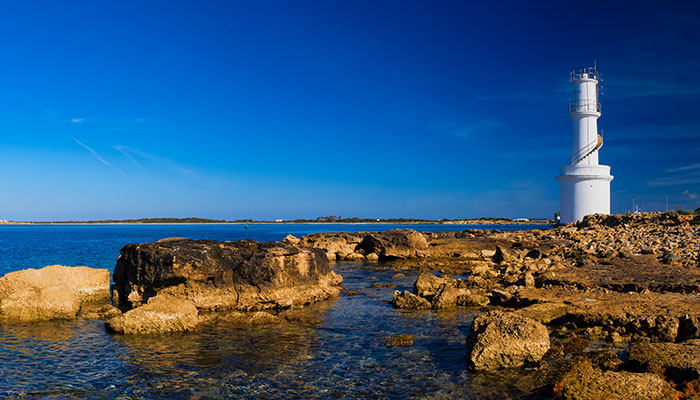 Vistas del faro de la Savina